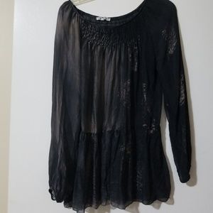 Beautiful sheer tunic blouse